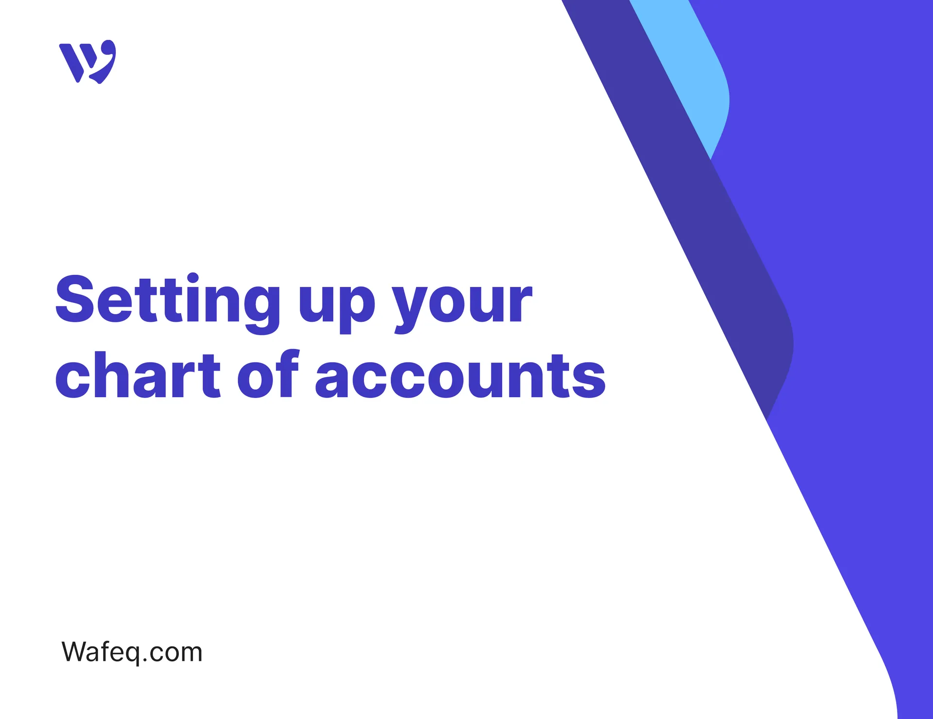 Setting up your chart of accounts